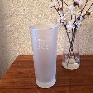 Frosted Glass Beverage Tumbler - 1 pint White - Smirnoff Ice Branded